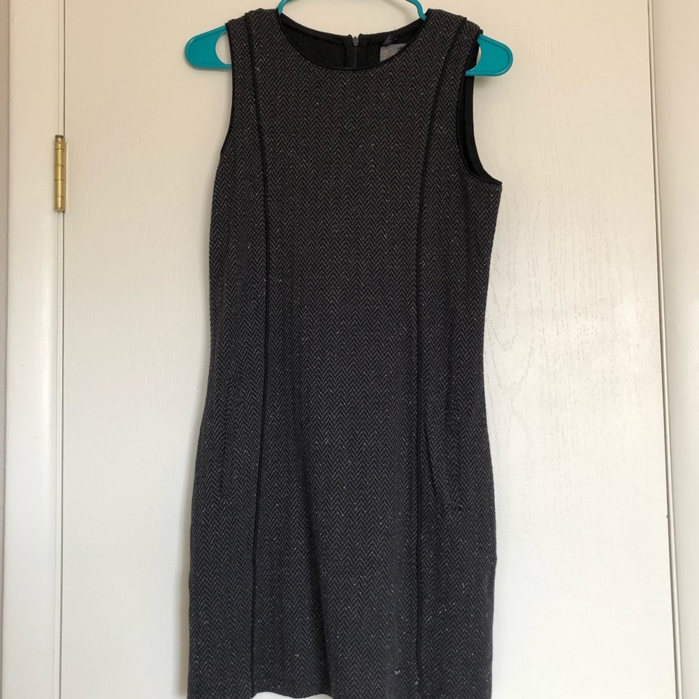 Superdry grey and black wool dress